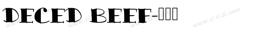 DECED BEEF字体转换